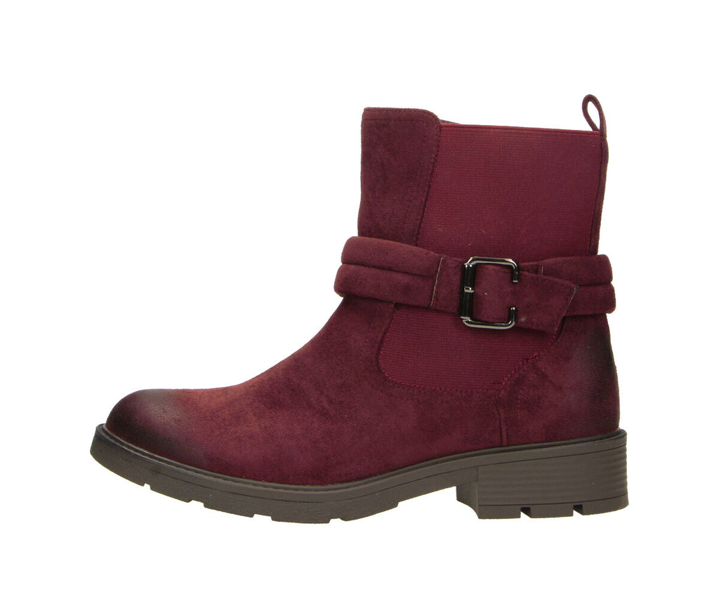 Aneli in Bordeaux textile (MF)  - Damen Stiefelette