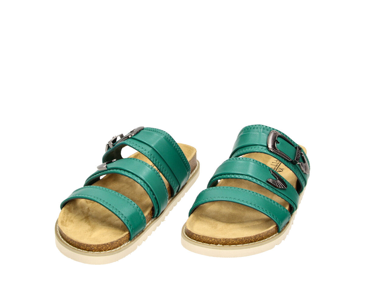 Camille in Green - Damen Slipper