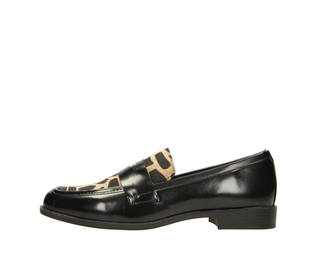 Doro in schwarz leopard - Damen Loafer