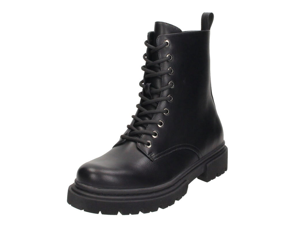 Ilse in Black PU - Damen Stiefelette