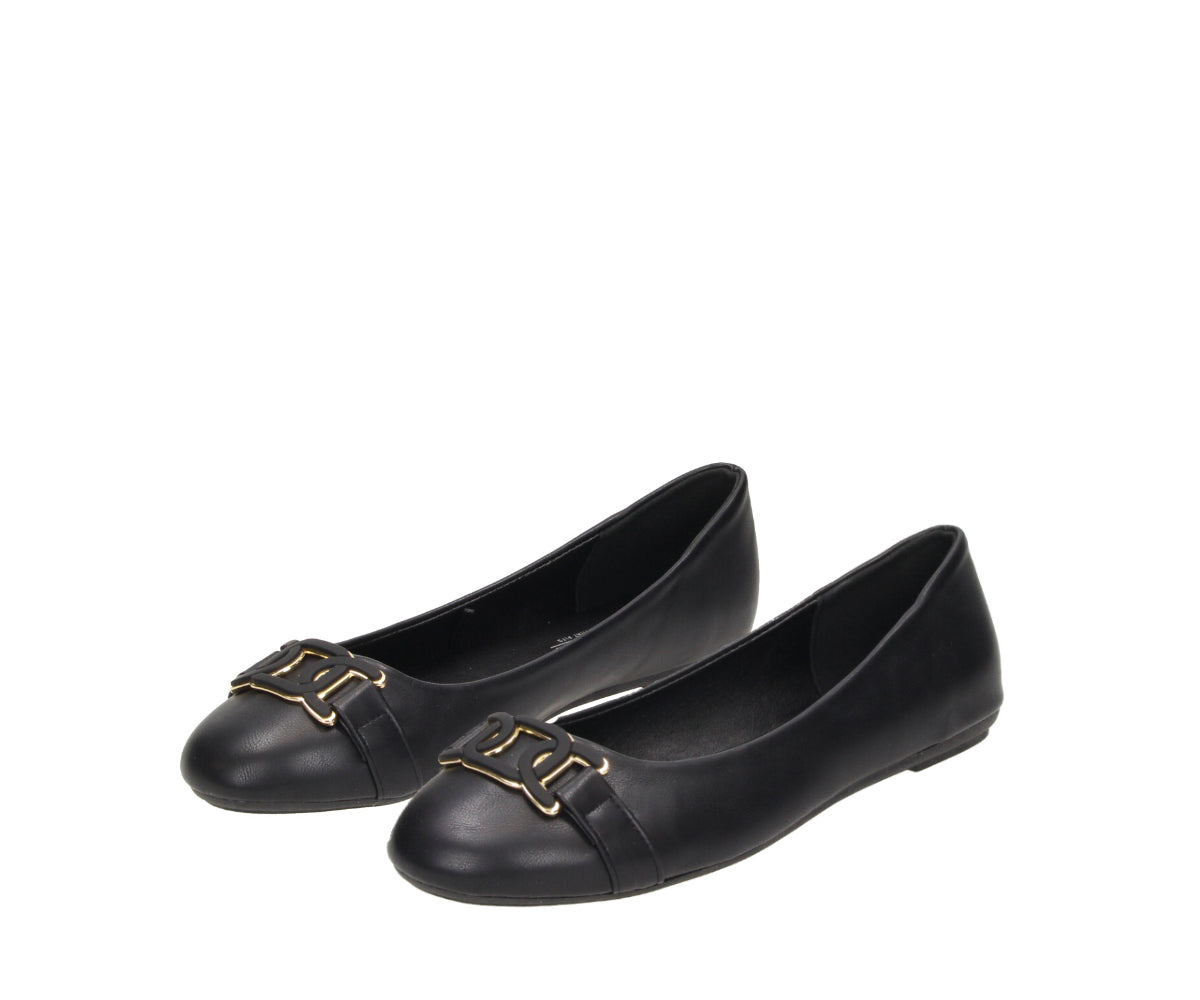 Fitters Damen Ballerinas Iris - Übergrößen EU 42 43 44 45 Mit Quasten-Dekor