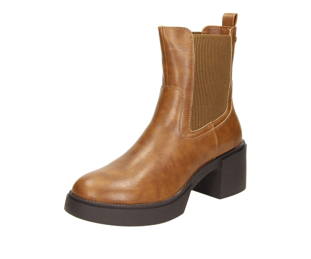 Kirsten in Brown PU - Damen Stiefelette