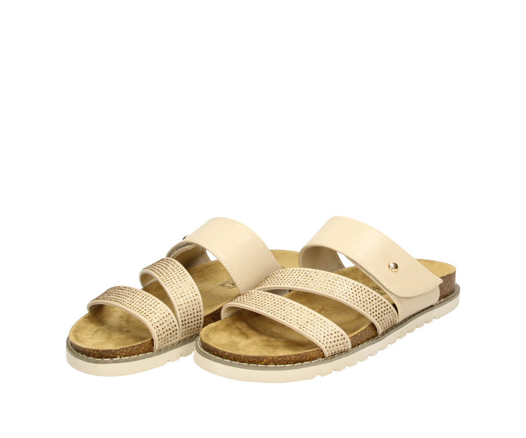 Marie in Taupe - Damen Kork - Sandalen