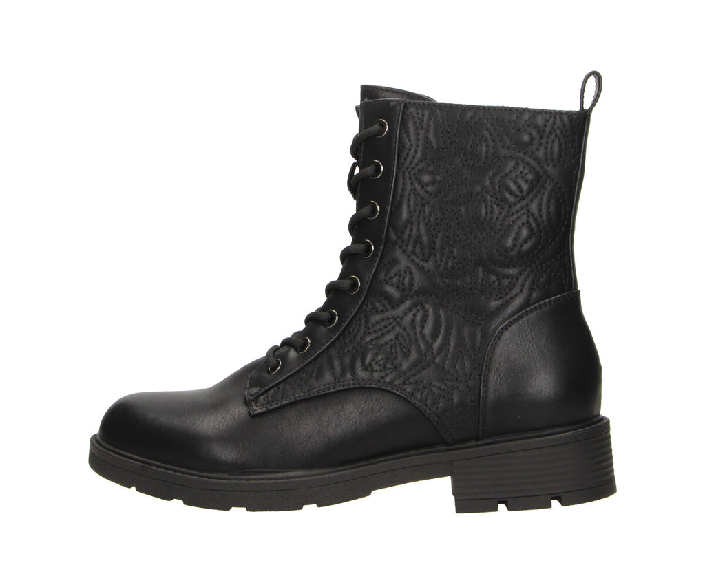 Mave in schwarz mit Muster - Damen Stiefelette