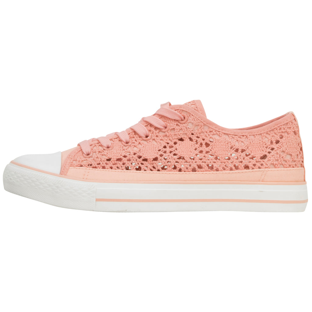 Nina in coral - Damen Sneaker