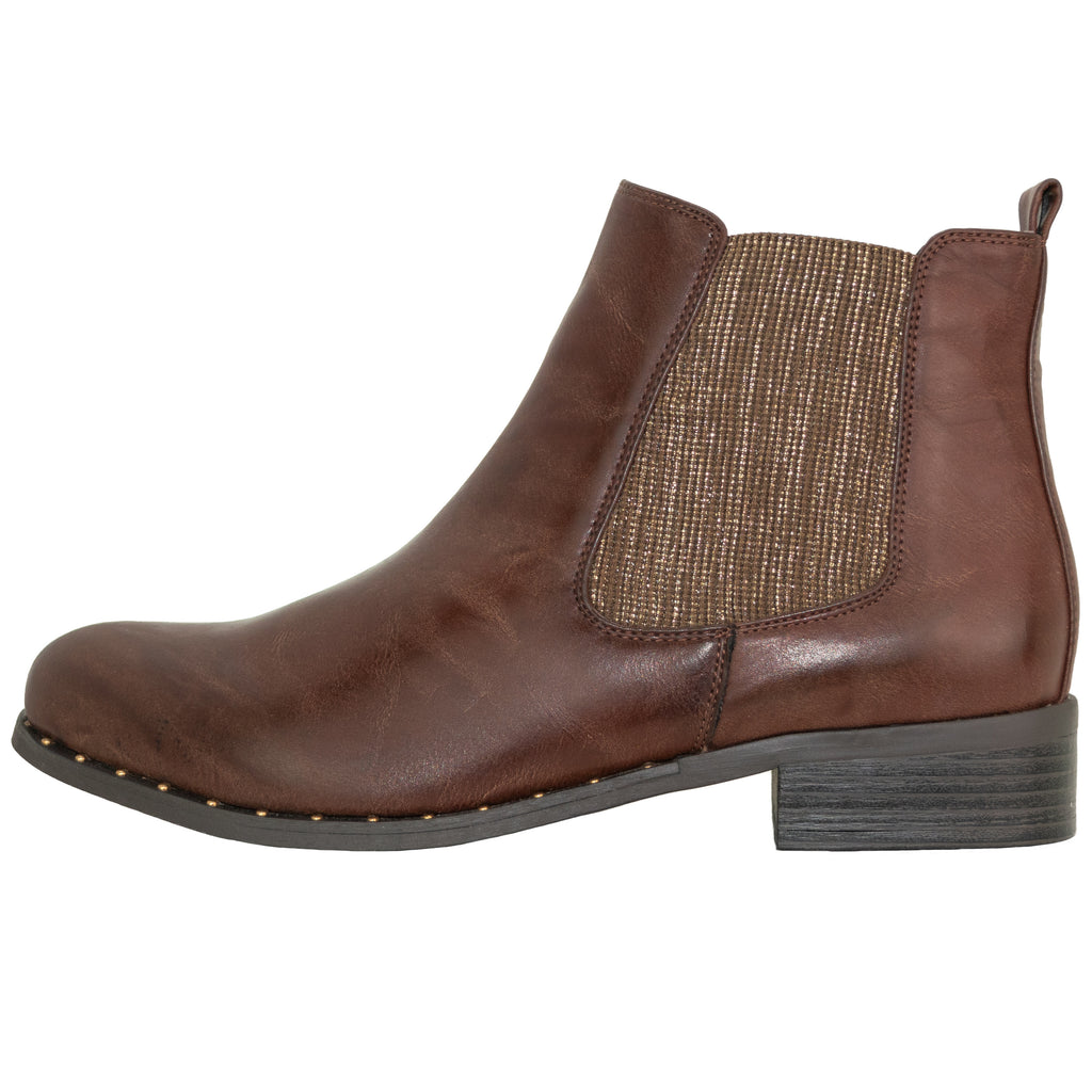 Sabine in braun - Damen Stiefelette