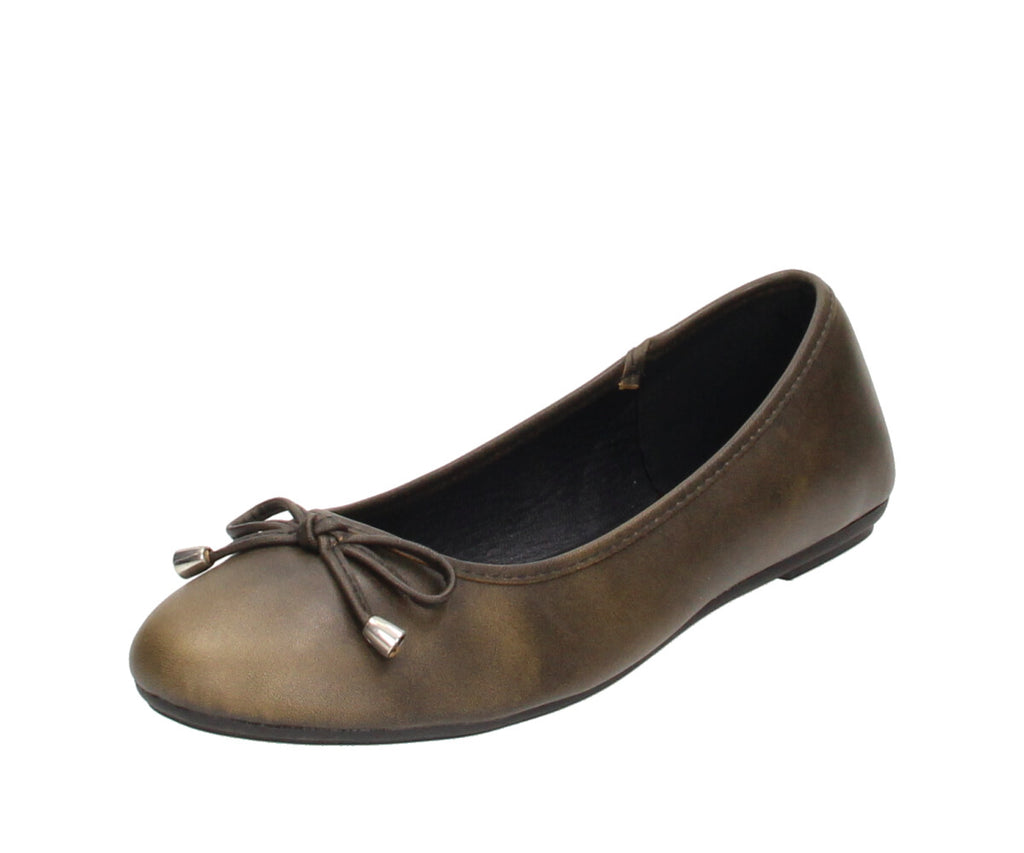 Yvi in Brown Brush - Damen Ballerina