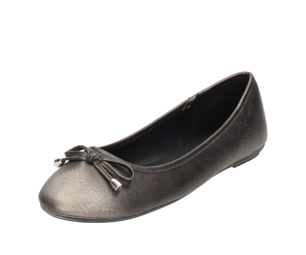 Yvi in Pewter Brush - Damen Ballerina