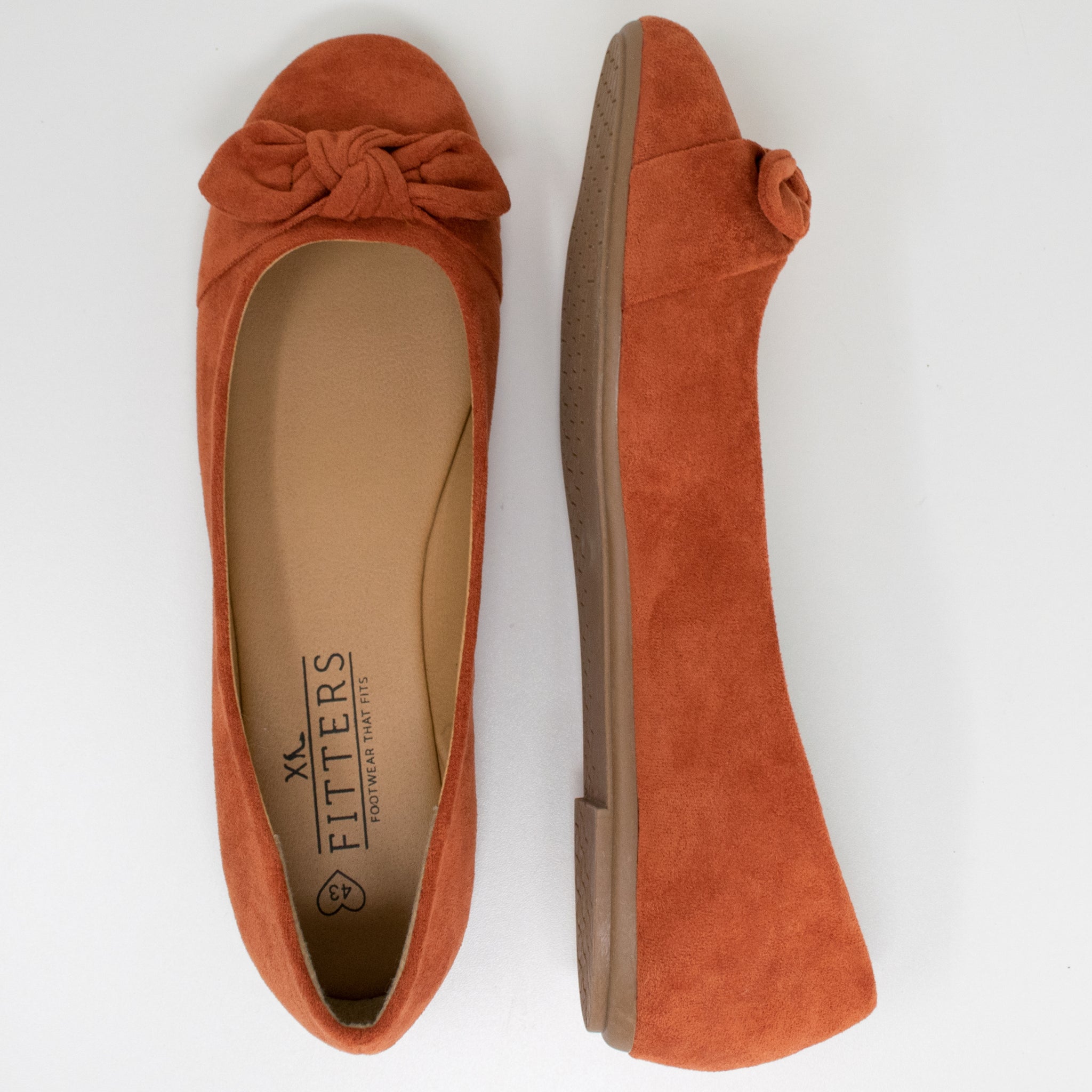 Fitters Footwear Claire Ballerinas in Übergrößen Orange 2.589647 Rust Fitters Footwear Claire Ballerinas in Übergrößen Orange 2.589647 Rust