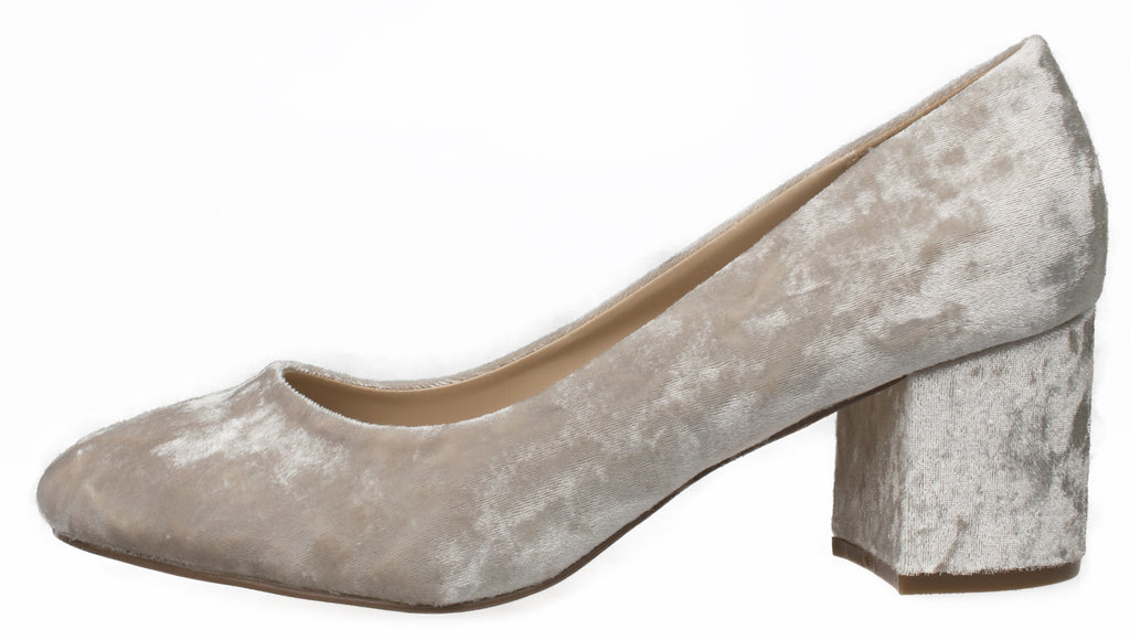 Sesy Samt in beige - Damen Pumps